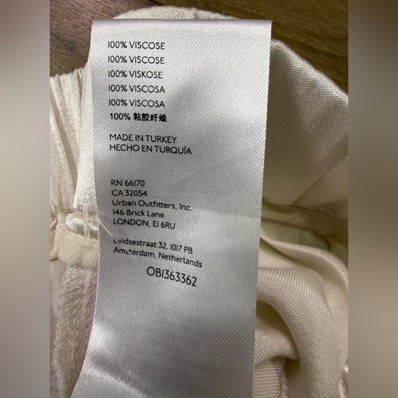 Free People Satin Wide Leg Pants in Ivory - Picture 11 of 14